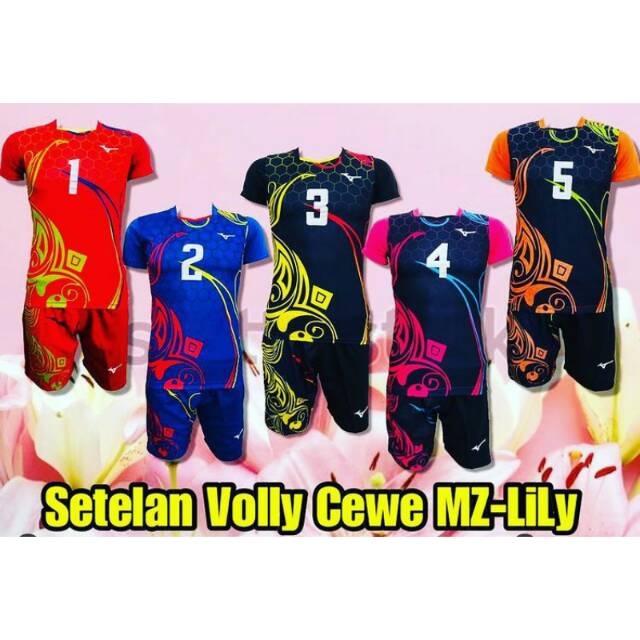 SETELAN VOLLEY WANITA BAJU OLAHRAGA MIZUNO