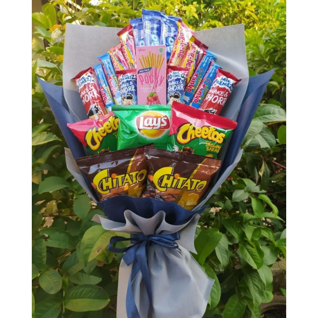 Buket Snack BIG KEREN PREMIUM/paket/bingkisan Snack Ulang Tahun/Ultah/ Wisuda/Kado/Hadiah