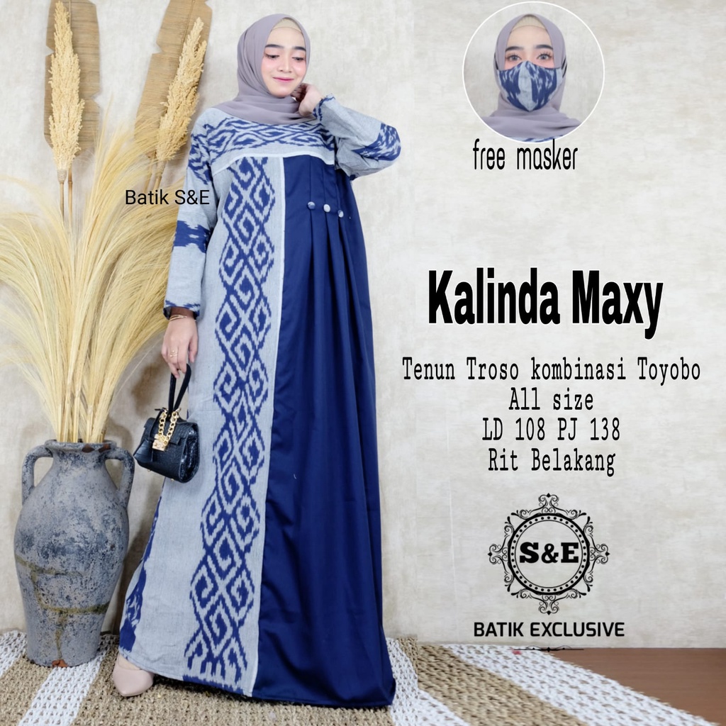Dress Gamis Tenun Troso Original Kalinda Maxi