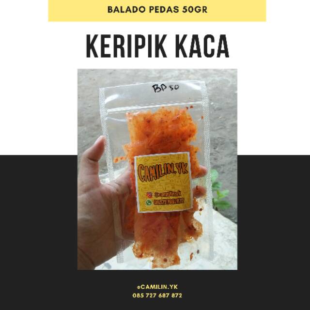 

KERIPIK KACA KRIPCA KRIPIK KACA BALADO PEDAS