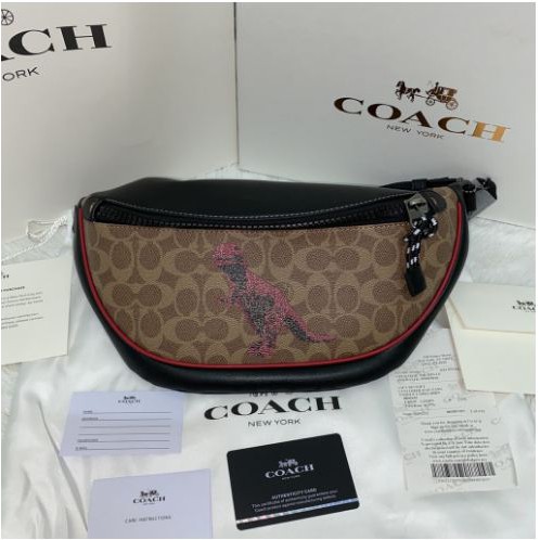 COACH WAISTBAG DINO MERAH 75596