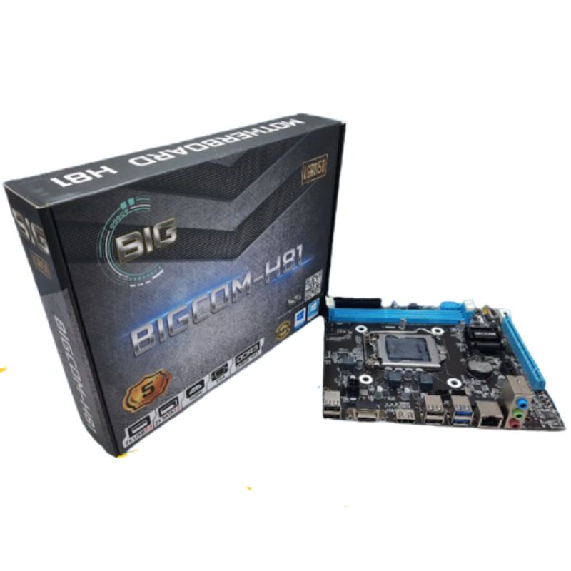 MATHERBOARD H81 DDR3 LGA 1150 BIGCOM  - MOTHERBOARD BIGCOM H81 GEN 4 DAN GEN 5 FOR HASWELL - MAINBOARD HASWELL H81 SOCKET 1150 DDR3