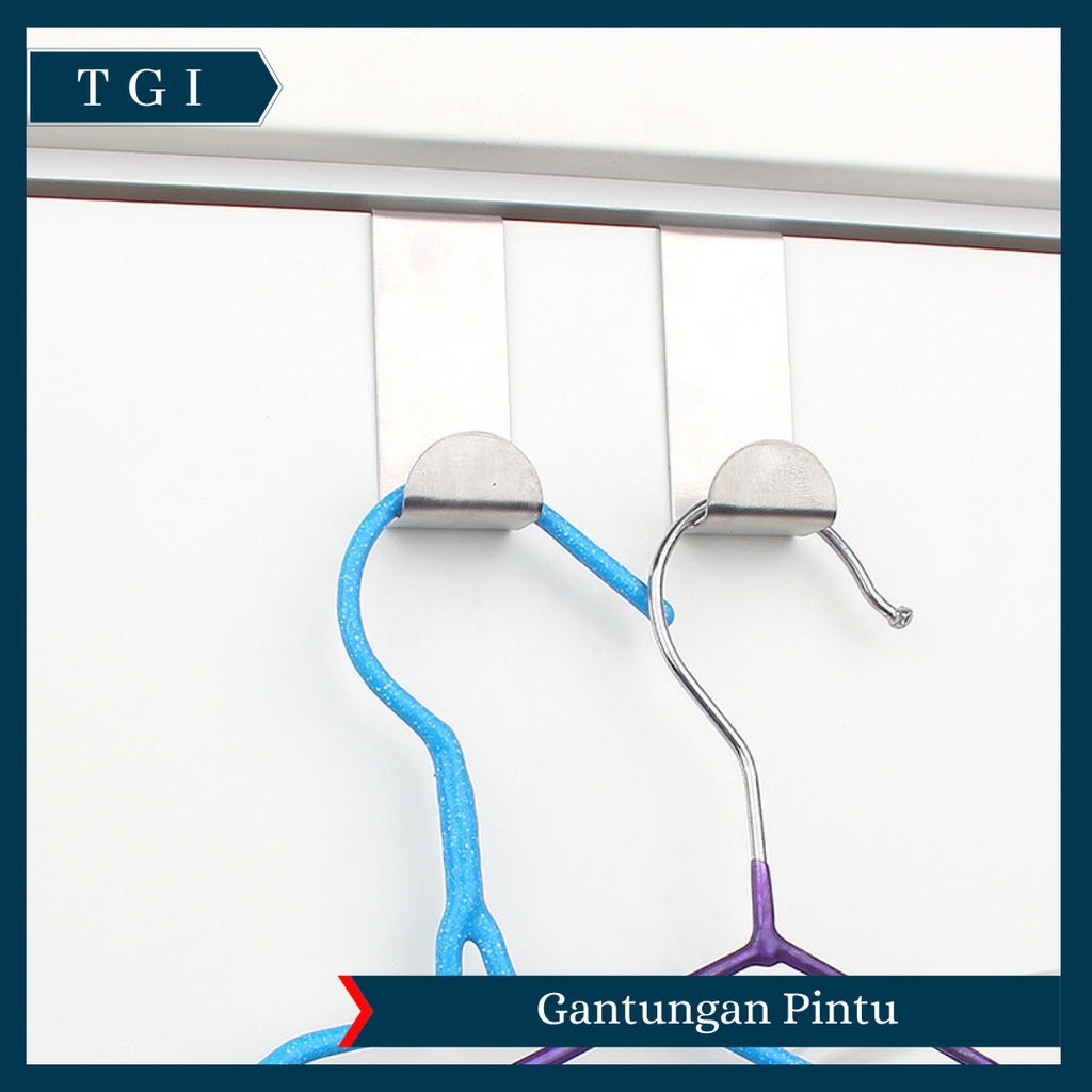 TGI - [1 PCS] GANTUNGAN PINTU LACI SEKAT STAINLESS STEEL ANTI KARAT MURAH | GANTUNGAN HOOK