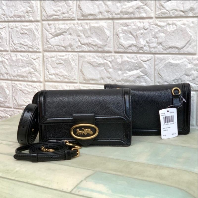 tas coach riley 79668 convertible belt bag black asli