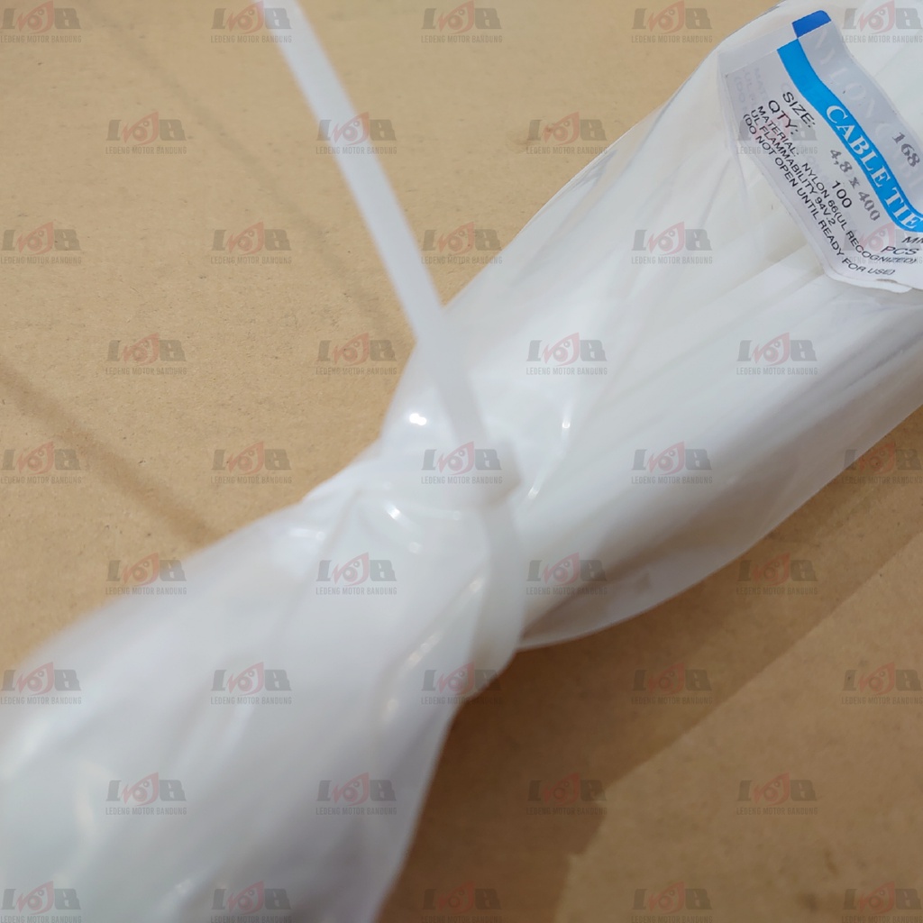 Kabel Ties 40cm Tali Ripet Nylon Cable Tie 4.8x400mm Isi 100pcs Serbaguna Universal