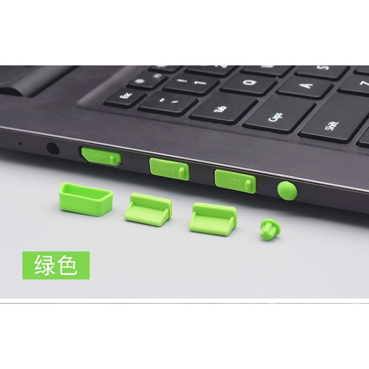 16pcs / set plug Silikon Anti Debu Warna-Warni Untuk laptop / Komputer