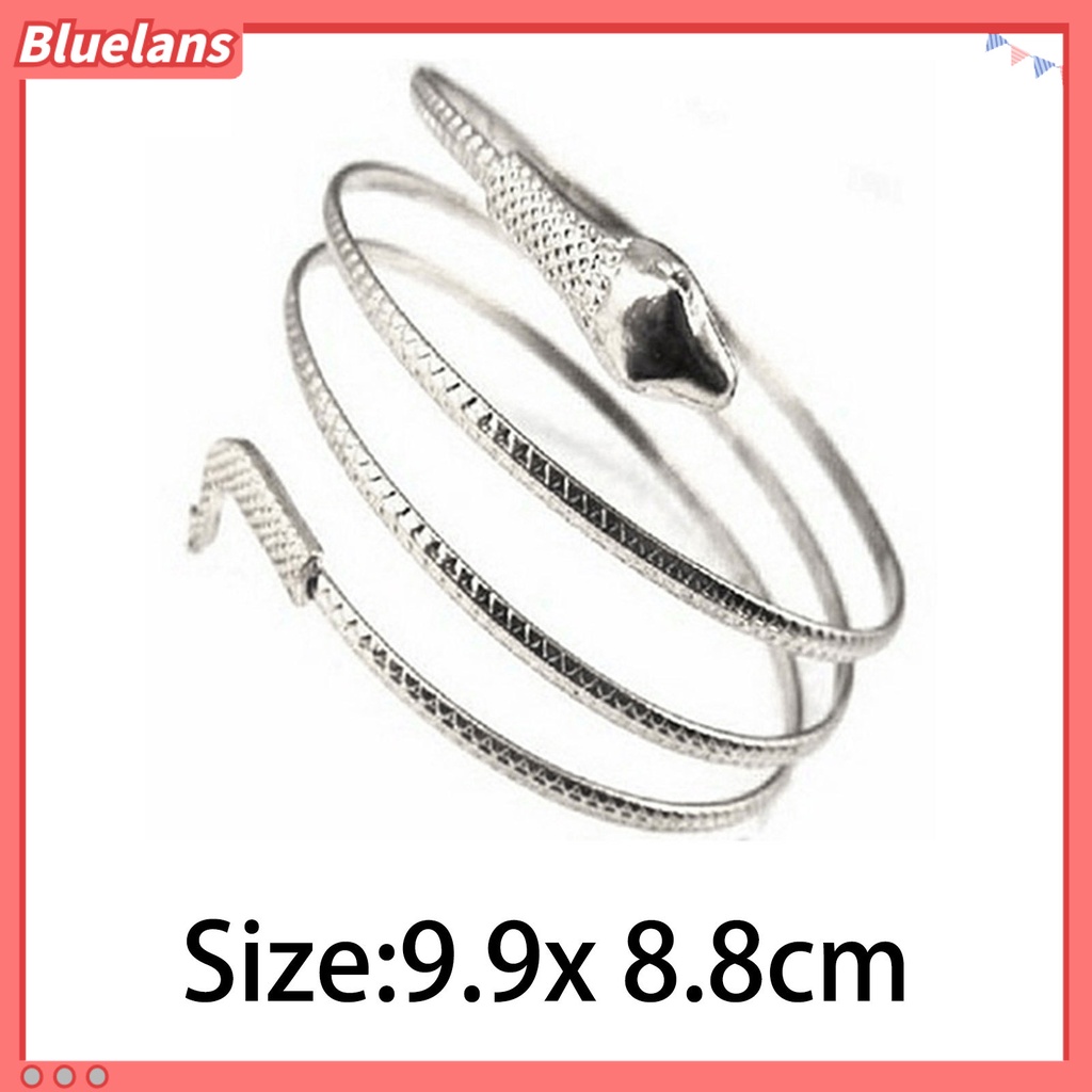 Bluelans Bracelet Fashion Coiled Snake Spiral Armlet Armband Bangle Bracelet for Women