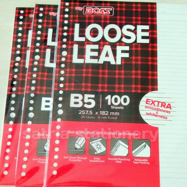 

ISI BINDER - LOOSE LEAF BIG BOSS B5 100