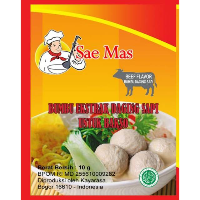 

SaeMas Beef Powder 10 Gram ( isi 10 bks )