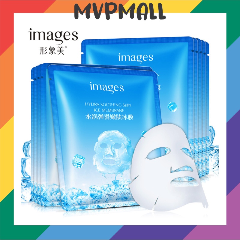 [BISA COD] IMAGES HYDRA SOOTHING SKIN ICE MEMBRANE MASK FACIAL CARE SHEET MASKER WAJAH KOREA