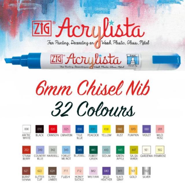 

ZIG KURETAKE ACRYLISTA CHISEL 6mm