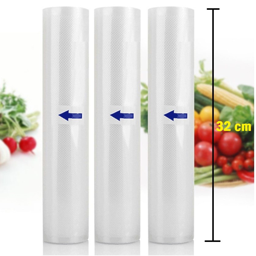 Plastik Vacuum Roll Embossed / 32x500cm / Vakum Sealer / Vacum / Refill / Plastik Makanan /Freshpack