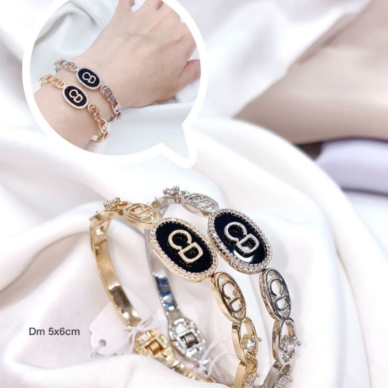 Gelang Silver925 perak Mata kilau premium quality anti karat anti alergi  S-0208