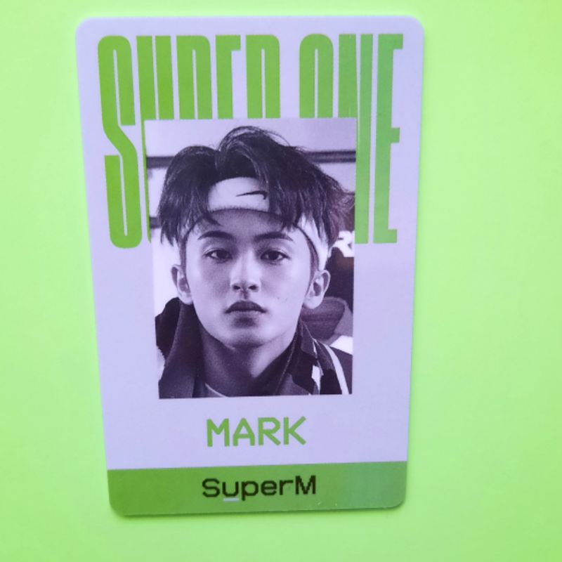OFFICIAL ID PHOTOCARD MARK SuperM/NCT - SuperOne (USA Green Ver.) #MarkNCT #MarkNCTDream #MarkNCT127