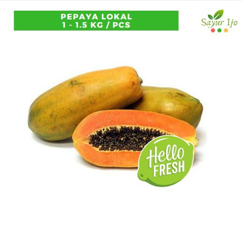 

Pepaya Lokal Super 1 - 1.5 Kg / Pcs Fresh Grade A Papaya Buah Segar