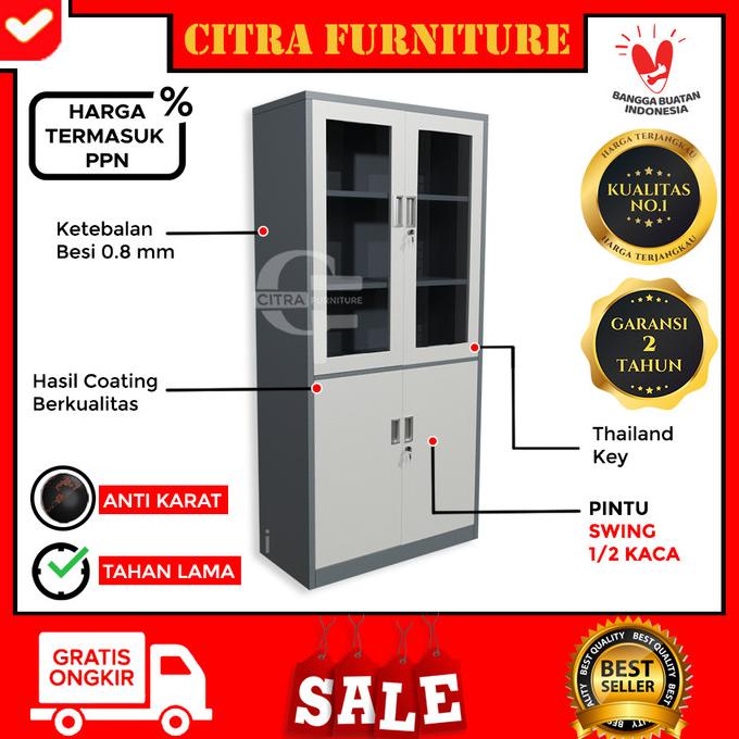 

BISA BAYAR DITEMPAT Lemari arsip 2 pintu swing HEMAT Kode 1192