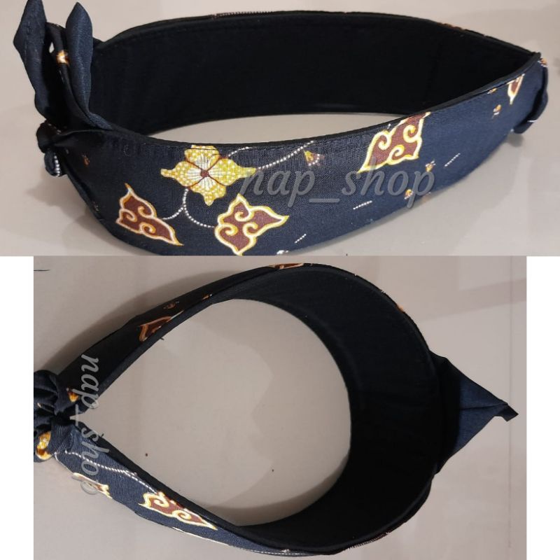 Iket udeng totopong sunda motif batik model terbuka bisa COD