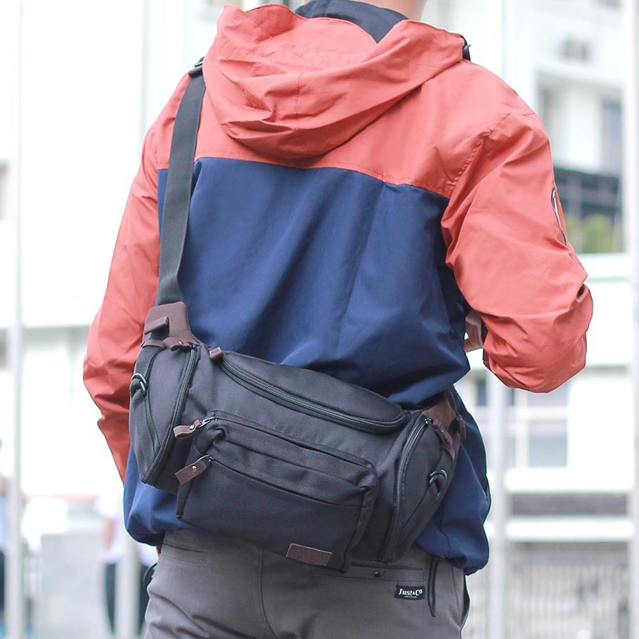 Tas Waistbag Tas Selempang Pria Premium Kulit Original Pusiill | XM 190