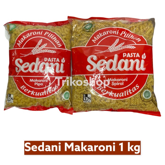 

pasta-aneka- sedani makaroni spiral/pipa 1kg -aneka-pasta.