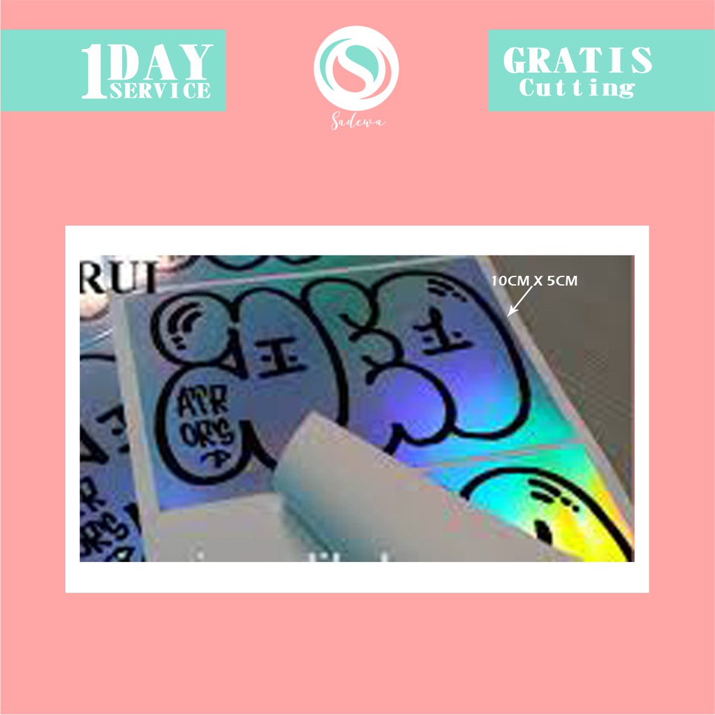 

SPH 10 1-7 Cetak Stiker Hologram Print Sticker Bentuk Persegi Tercepat Termurah