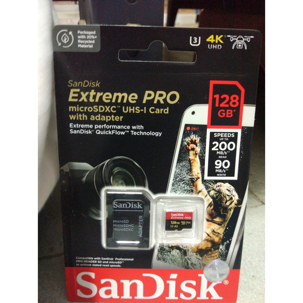 SanDisk Extreme Pro MicroSD 128GB A2 200MB/s V30 U3 4K