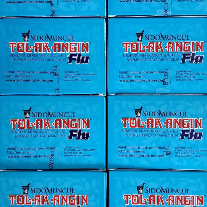 Tolak Angin Cair Flu 1 Box isi 12 Sachet - Agen Resmi Sido