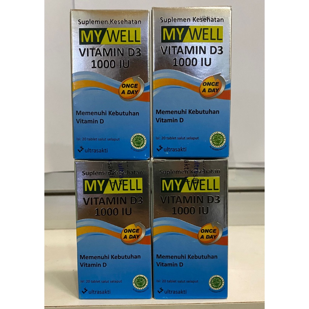 My Well Vitamin D3 1000 IU Isi 20 Tablet