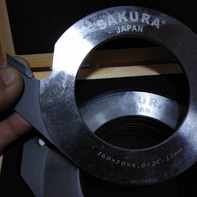 MATA PISAU FINGER JOINT CUTTER 160 x 4 x 70 x 2T SAKURA JAPAN