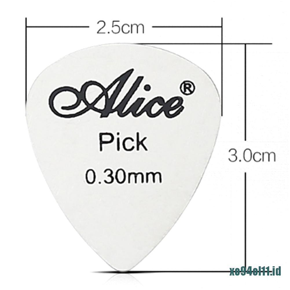 &lt; Xo94 &gt; Pick Gitar Bahan Metal Tipis 0.3mm Untuk Pemula / Profesional