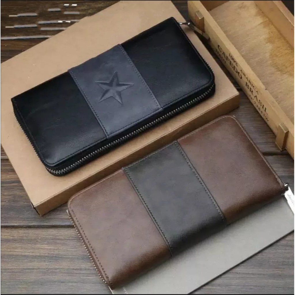 *ALIBABA1688*C0D Dompet Pria Panjang N08 Dompet Kulit Dompet Import Men Pocket