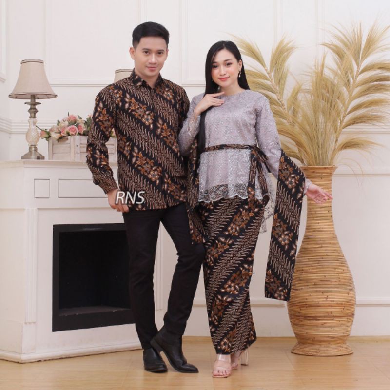 KEBAYA BROKAT COUPLE BATIK BROKAT ,COUPLE KEBAYA BATIK STANDARD DAN JUMBO