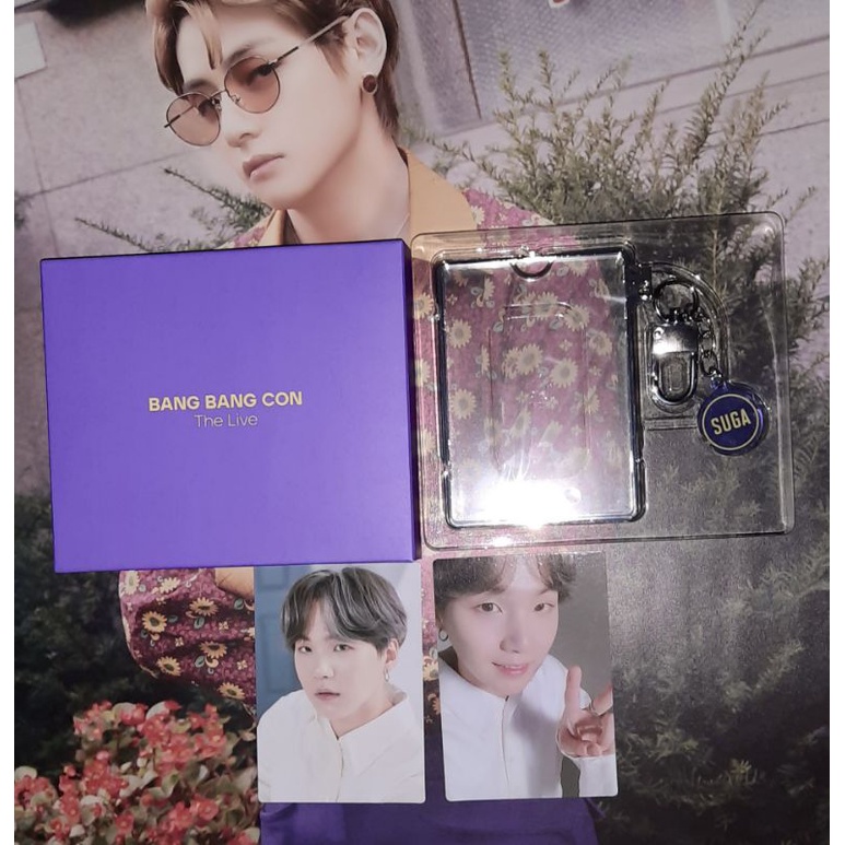 BTS Suga BBC BangBangCon Photocard Keyring Holder