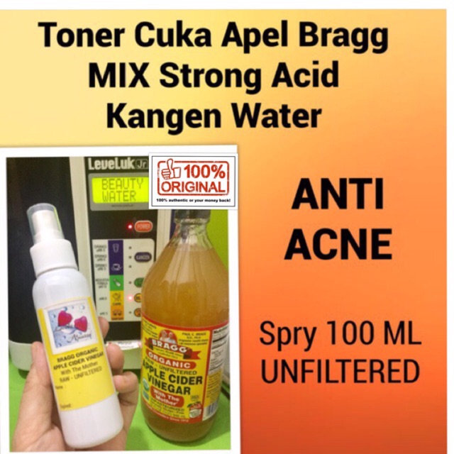 TONER CUKA APEL mix STRONG ACID AIR KANGEN (ANTI ACNE 