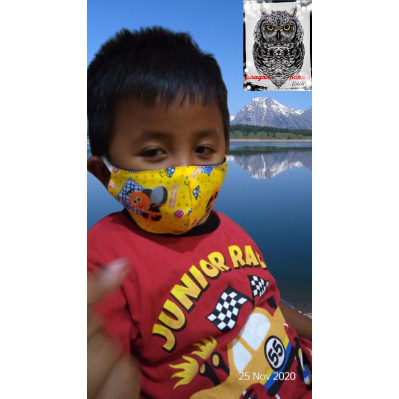 masker anak motif