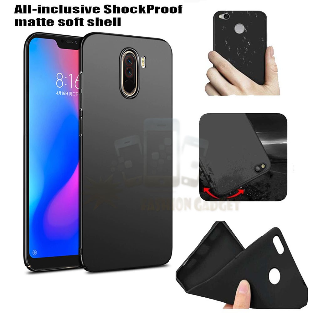 Lize Casing Silikon Xiaomi Pocophone F1 Poco F1 Poco Phone Case Cilicone Soft Case Kesing Ultrathin - HITAM