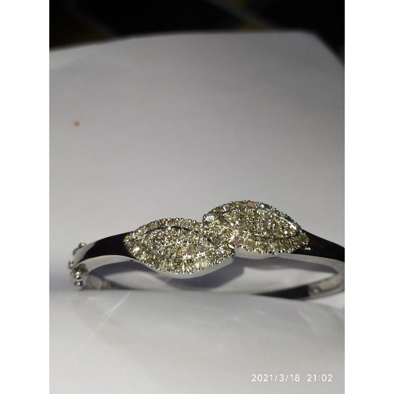 Gelang perak berlian asli