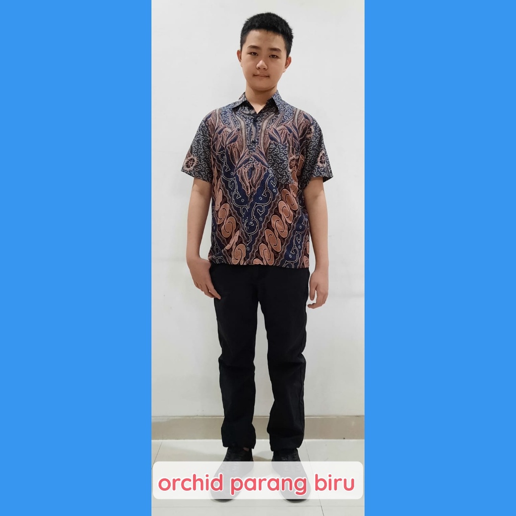 BATIK COUPLE KELUARGA SARIMBIT PASANGAN MUDA AYAH IBU ANAK  PREMIUM FAMILY JUMBO MODERN MURAH KEKINIAN TERBARU TUNIK DRESS TERUSAN ORCHID PRG BIRU CAMISOLA CLOTHING