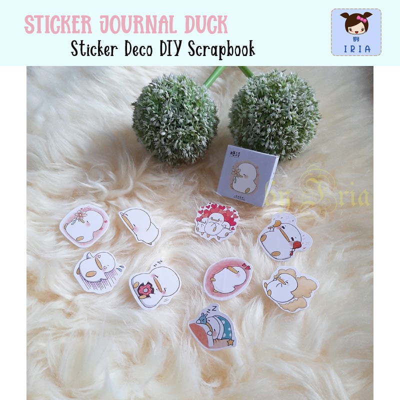 

Stiker DIY Scrapbook Bujo Journal Duck Bebek Lucu