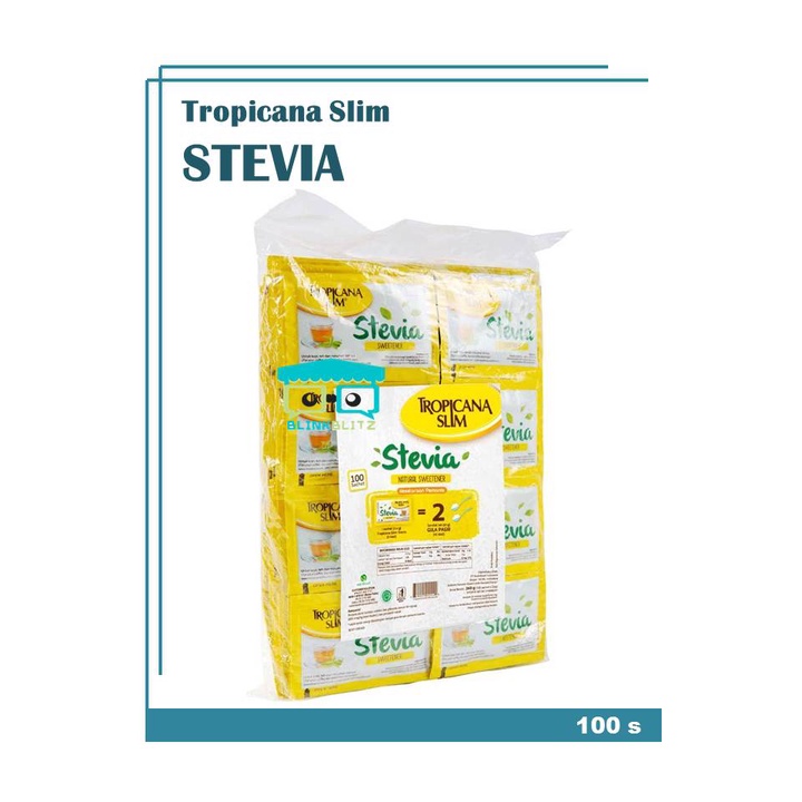 Gula Tropicana Slim Stevia 100 Sachet Diet Kalori