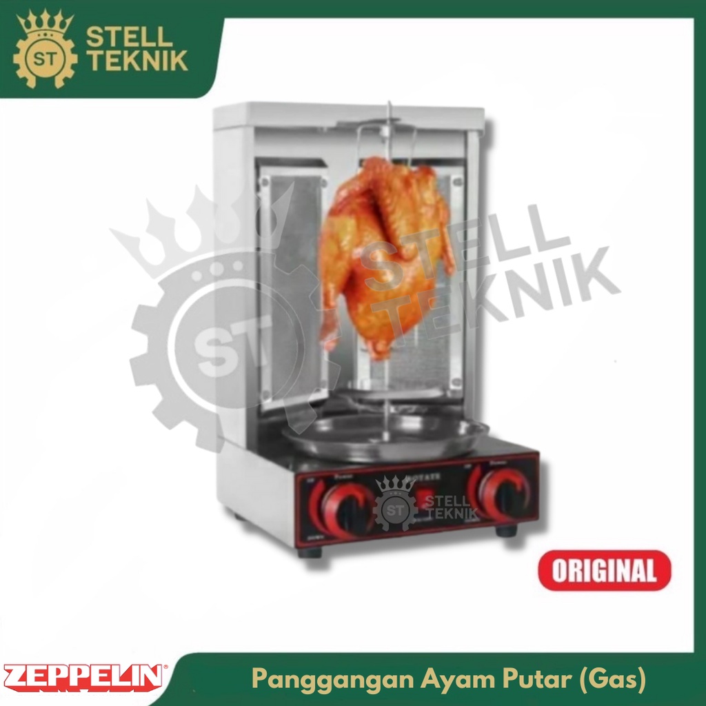 Alat Pemanggang / Panggangan Daging Putar (Gas) / Vertical Roaster ZEPPELIN