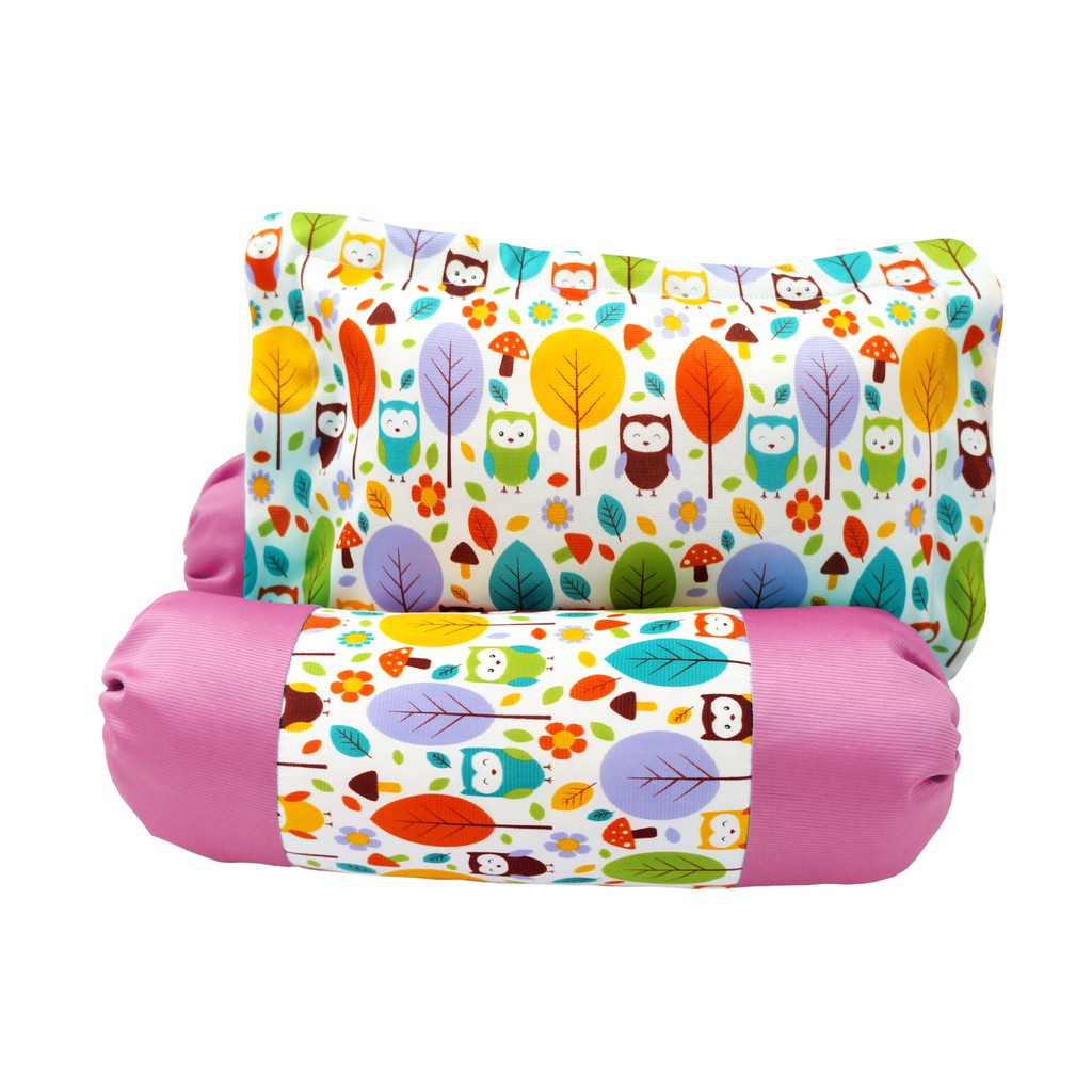 Bantal Guling Bayi Set Owl Pink Littlefriends LFB1232 Bantal Guling Bayi Set Owl Pink Littlefriends LFB1232