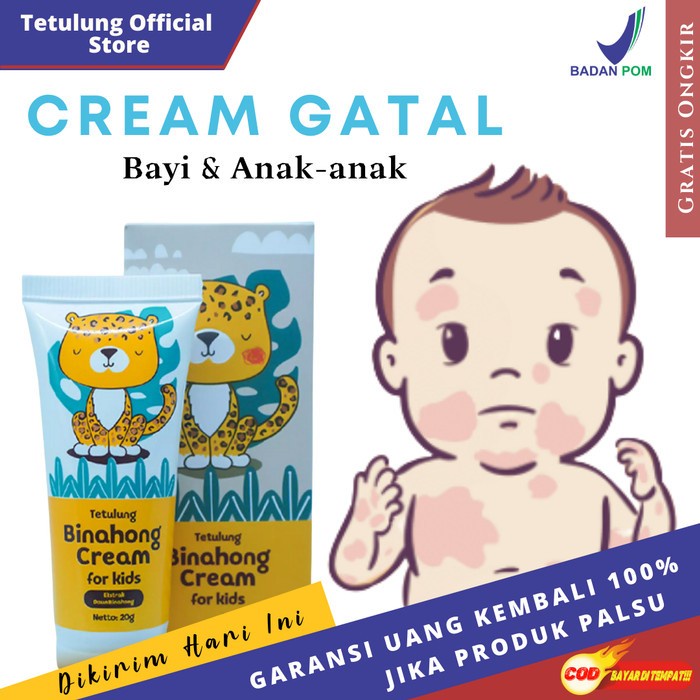 Salep Gatal Kulit Anak - Cream Binahong Untuk Bayi Dan Anak - Krim Ruam Popok Bayi | Salep Gatal Bia