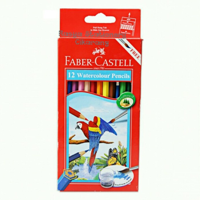 

Dijual Pensil Warna 12 Panjang Water Colour Faber - Castell / Free Kuas Bergaransi