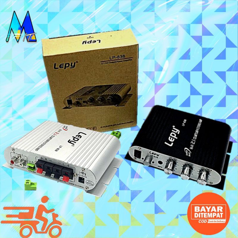 Lepy Power Amplifier Mini HiFi Stereo Treble Bass Booster