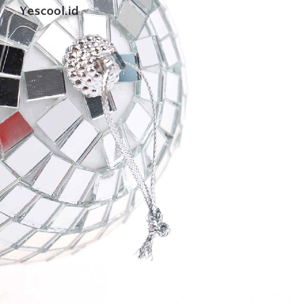 【Yescool】 Christmas Ball Ornaments 2-8cm Mini Disco Mirror Ball Christmas Tree Decoration .