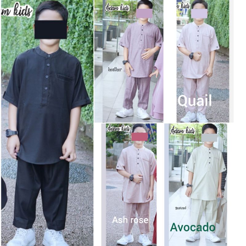 (Set Kurta Anak ) COUPLE ADAM HAWA KIDS BY FATHAYAA | KATUN MADINAH
