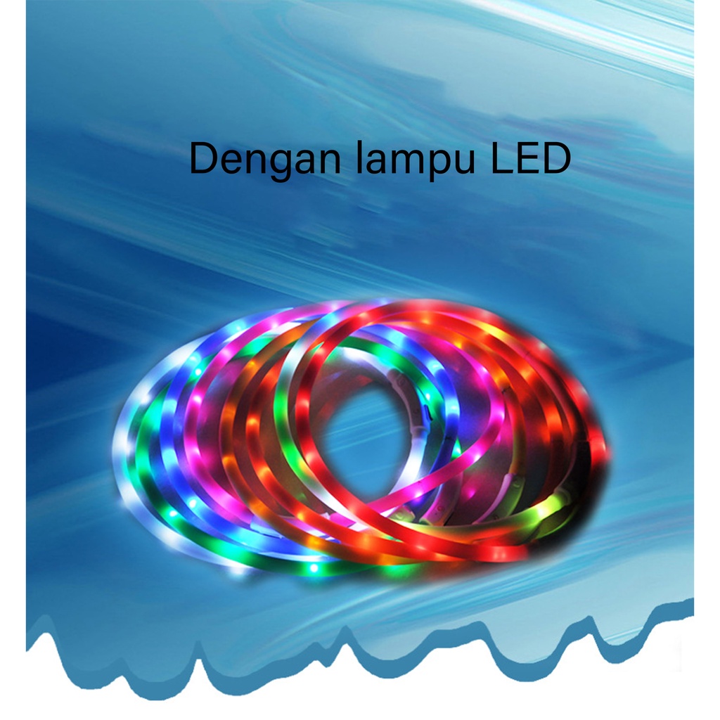 Kalung Anjing &amp; Kucing dengan Lampu LED Pet Collar Usb Rechargeable 102 &amp; 103