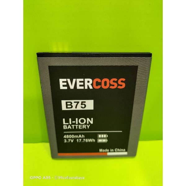 Baterai battery batrai batre Evercoss B75 original