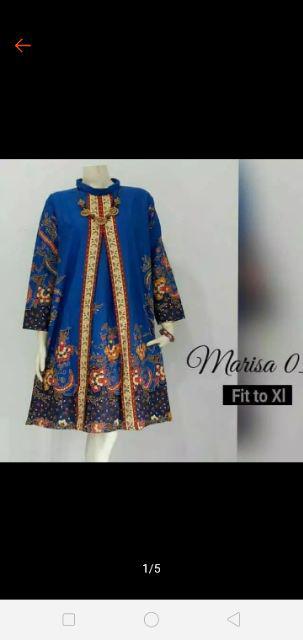 Ed Tunik Batik Kembang Marisa / Pasti Ori / Batik Ori Pekalongan