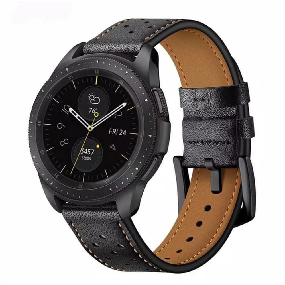 Strap Kulit 46Mm Lt01 - Strap Leather Samsung Galaxy Watch 46Mm Lt01 Baru